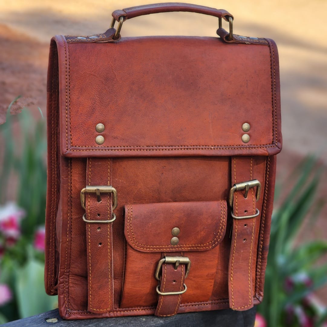 Waterloo 11 GT Goat Hide Leather Bag & Backpack