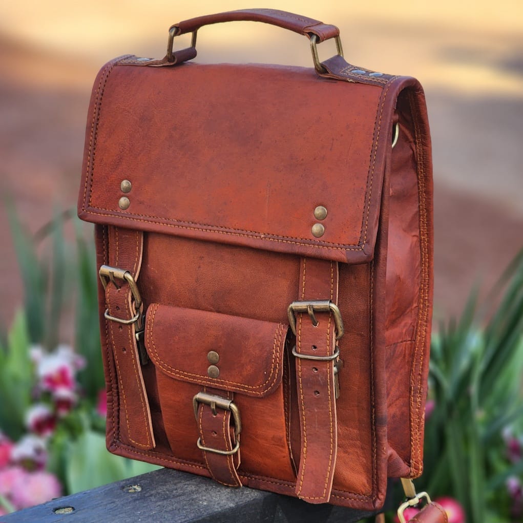 Waterloo 11 GT Goat Hide Leather Bag & Backpack