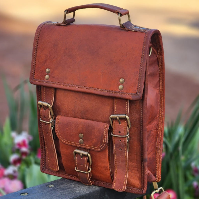 Waterloo 11 GT Goat Hide Leather Bag & Backpack