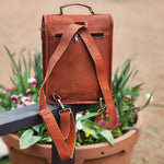 Load image into Gallery viewer, Double Bay 12 Inch Goat Leather Backpack
