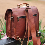 Load image into Gallery viewer, ALAMO 12 INCH GOAT LEATHER SATCHEL AND BACKPACK
