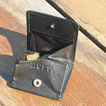 Load image into Gallery viewer, Chase -  Compact Cow Hide Black Coin Pouch - The Leather Trading Co.

