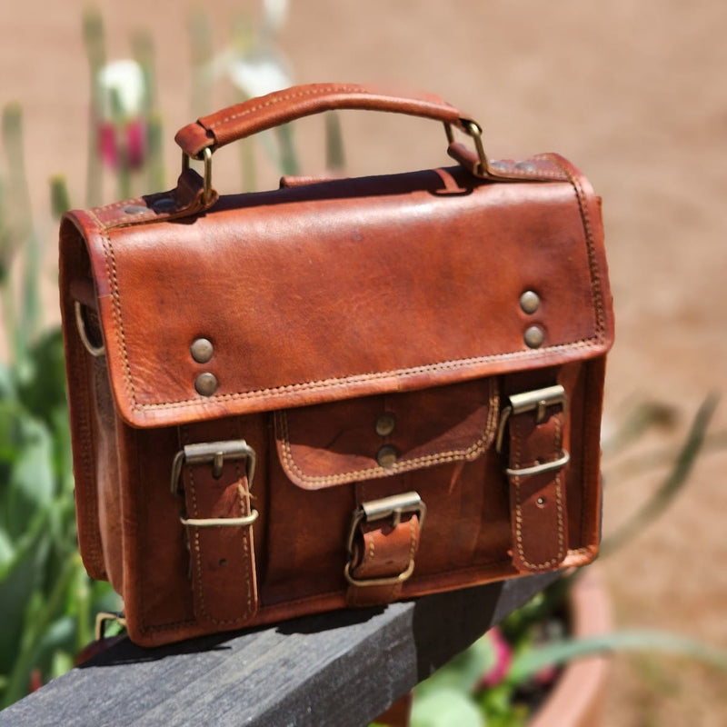 Conductor 9 inch Leather Every Day Transit Bag