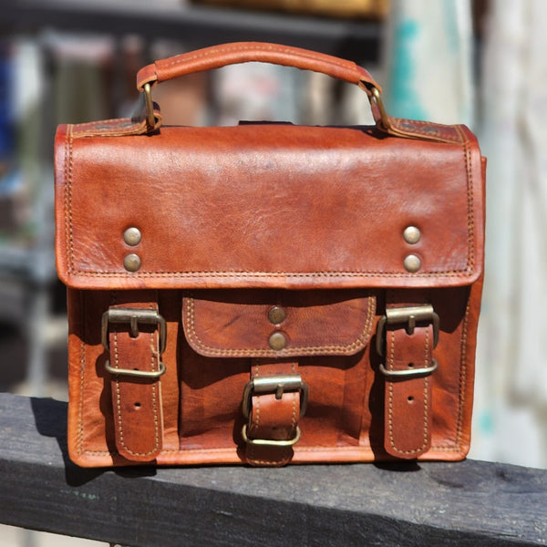 Conductor 9 inch Leather Every Day Transit Bag