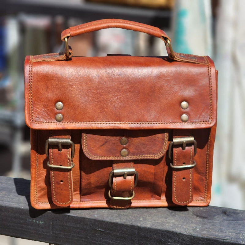 Conductor 9 inch Leather Every Day Transit Bag