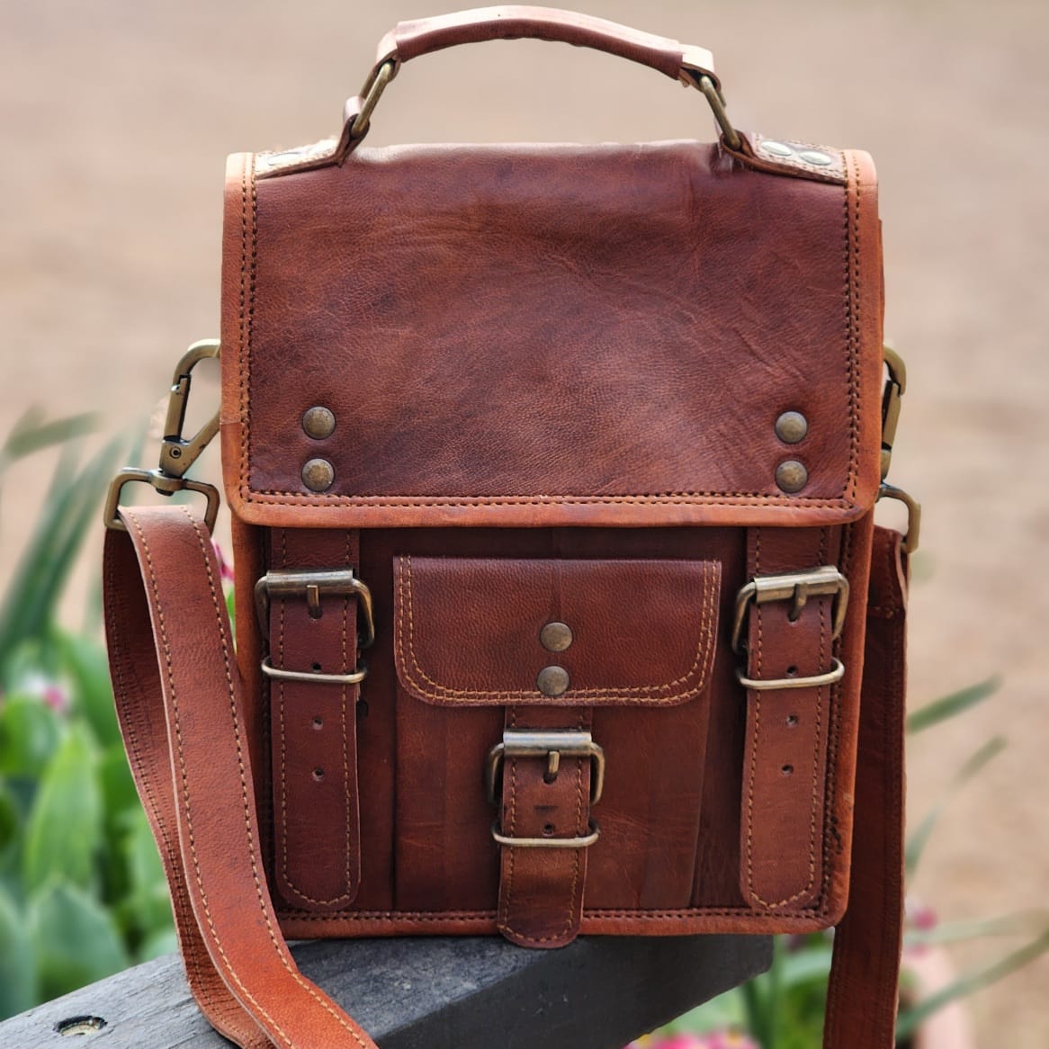 The Marshal 9 inch Goat Hide Transit Bag & Backpack