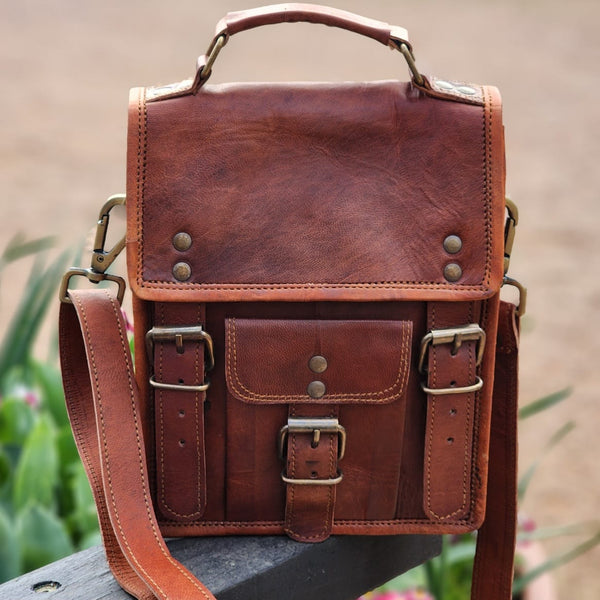 The Marshal 9 inch Goat Hide Transit Bag & Backpack