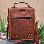 Load image into Gallery viewer, The Marshal 9 inch Goat Hide Transit Bag &amp; Backpack
