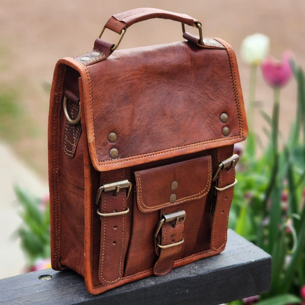 The Marshal 9 inch Goat Hide Transit Bag & Backpack