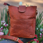 Load image into Gallery viewer, Tiffany 9 inch Tote Crossbody Travel  Goat Leather Bag
