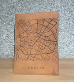 Carica l&#39;immagine nel visualizzatore di Gallery, Berlin City Gridlines Handmade Natural Leather Journal
