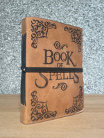 Cargar imagen en el visor de la galería, Book of Spells Handmade Natural Leather Journal
