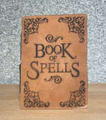 Load image into Gallery viewer, Book of Spells Handmade Natural Leather Journal
