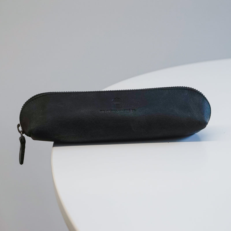 Bondi Pencil Case Cowhide Black