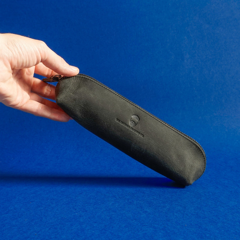 Bondi Pencil Case Cowhide Black