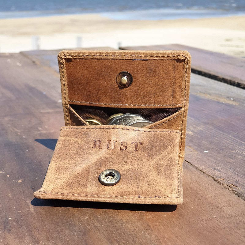 Chase - Compact Buffalo Leather Coin Pouch - The Leather Trading Co.