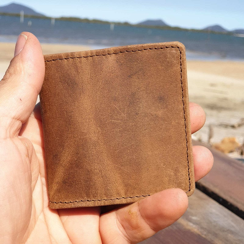 Chase - Compact Buffalo Leather Coin Pouch - The Leather Trading Co.