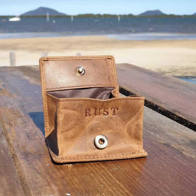 Chase - Compact Buffalo Leather Coin Pouch - The Leather Trading Co.