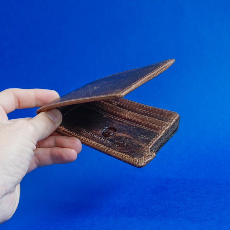 Double Bay Wallet Waxed Buffalo Hide