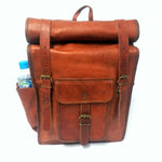 Load image into Gallery viewer, The Tank 16 Inch Indiana Jones Goat Leather Leather Roll Top Backpack
