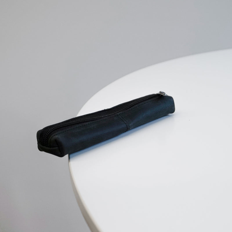 Hornsby Pencil Case Cowhide Black