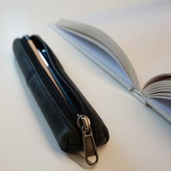 Hornsby Pencil Case Cowhide Black