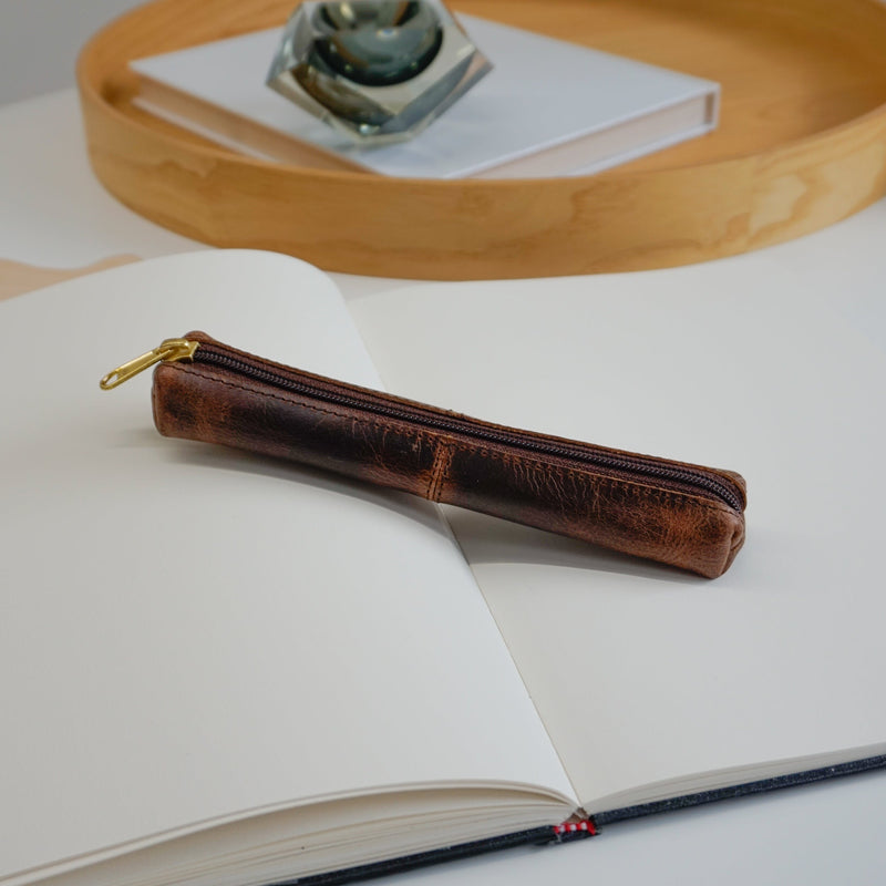 Hornsby Pencil Case Waxed Buffalo Hide