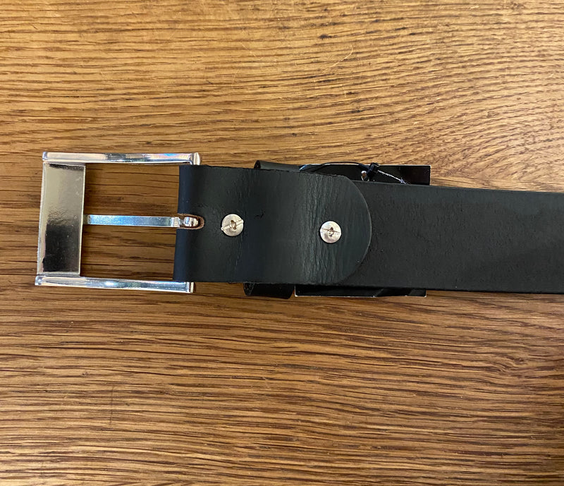 Buffalo Hide Black Formal Belt 40mm