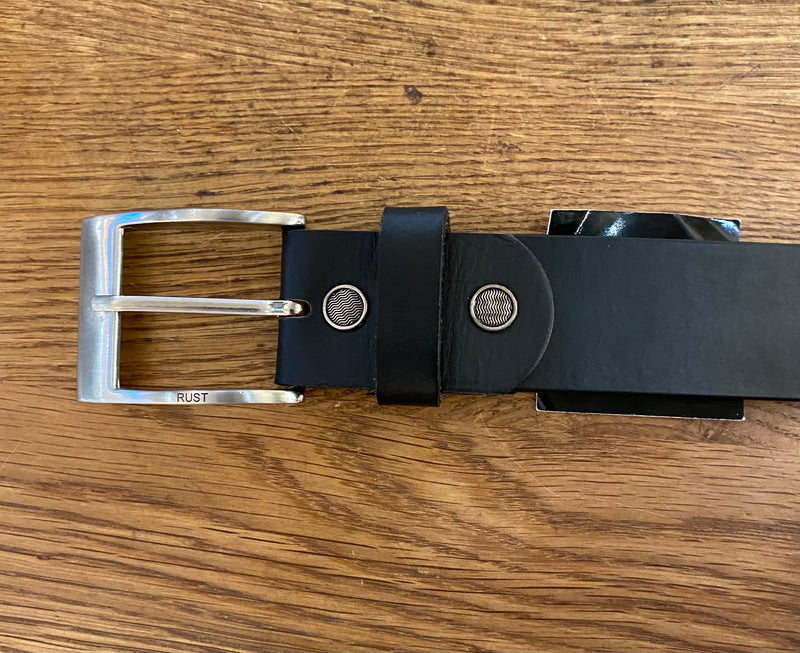 Buffalo Hide Black Formal Belt 40mm
