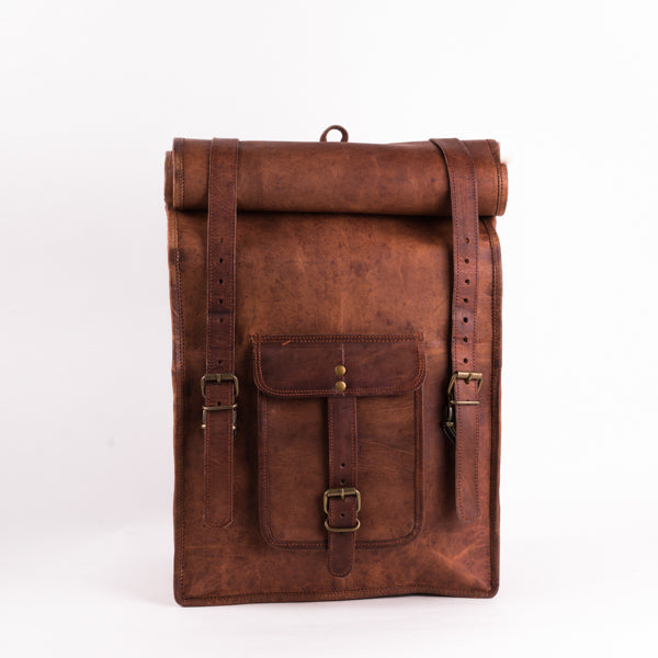 Kakadu 16 GT Goat Leather Leather Roll Top Backpack