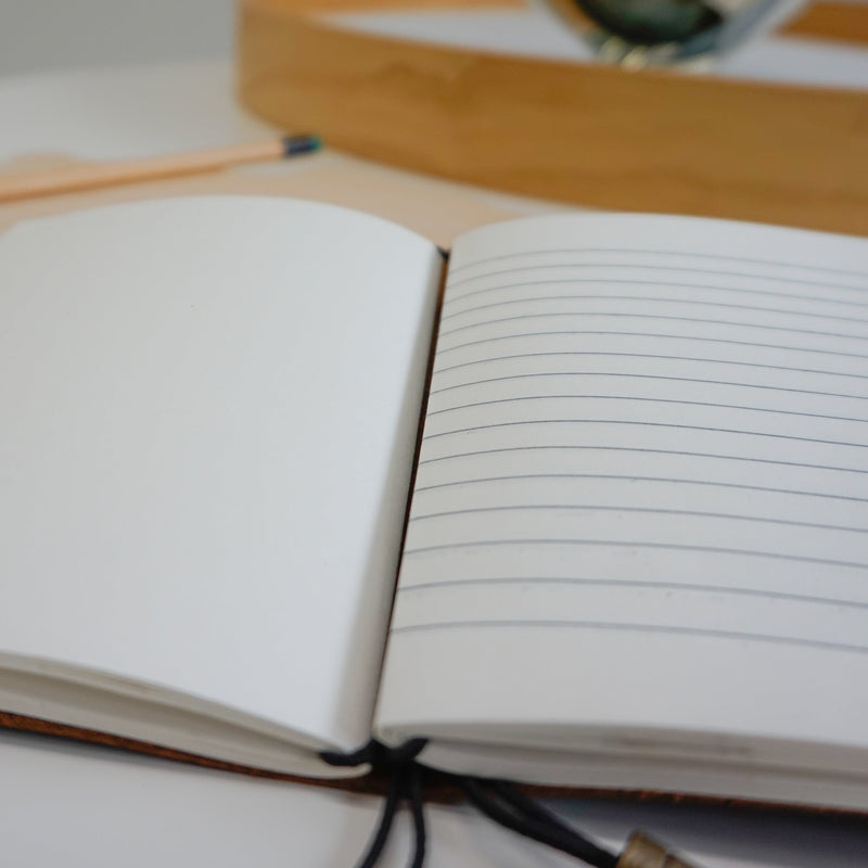 Midori A5 Journal Lock in Waxed Buffalo Hide