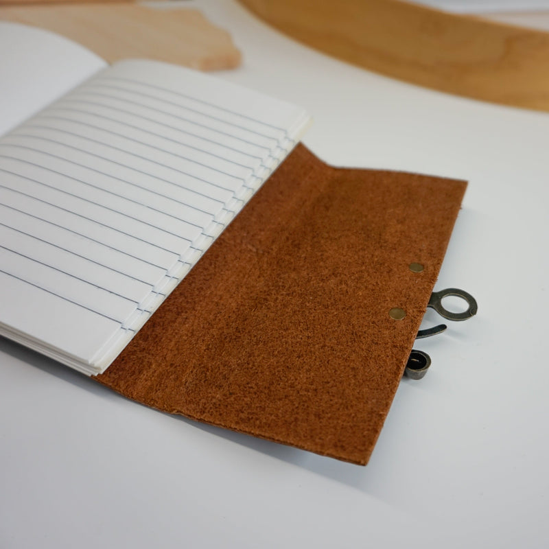 Midori A5 Journal Lock in Waxed Buffalo Hide