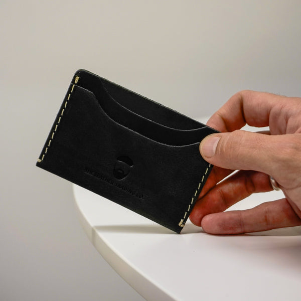 Minto Card Wallet Cowhide Black