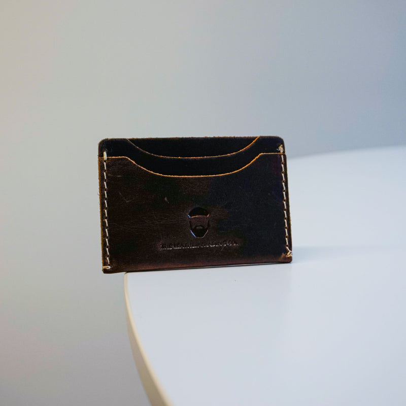 Minto Card Wallet Waxed Buffalo Hide