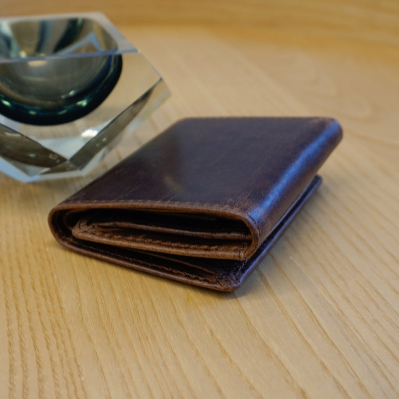 Newport Wallet Waxed Buffalo Hide