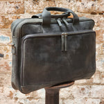 Load image into Gallery viewer, PYRMONT 16-BUFF-ZIP-LAPTOP BAG-BLACK
