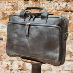 Load image into Gallery viewer, PYRMONT 16-BUFF-ZIP-LAPTOP BAG-BLACK
