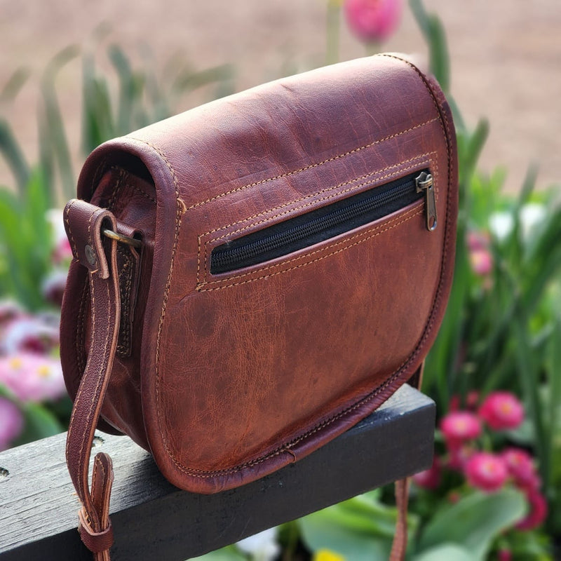 Victoria 9 GT Goat Leather Saddle Bag