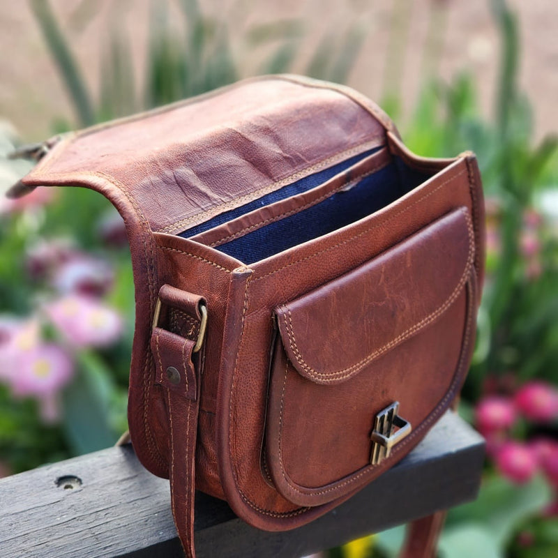 Victoria 9 GT Goat Leather Saddle Bag