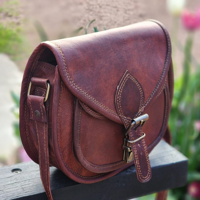 Victoria 9 GT Goat Leather Saddle Bag