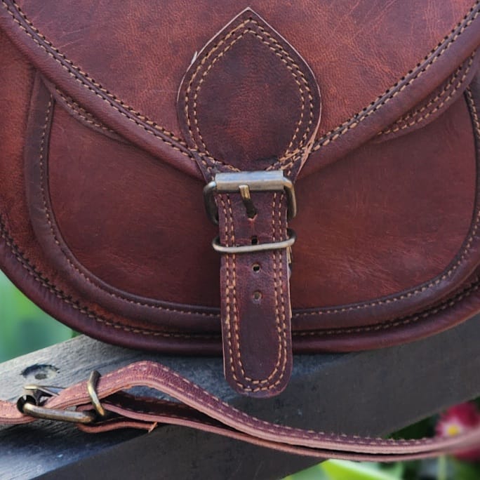 Victoria 9 GT Goat Leather Saddle Bag