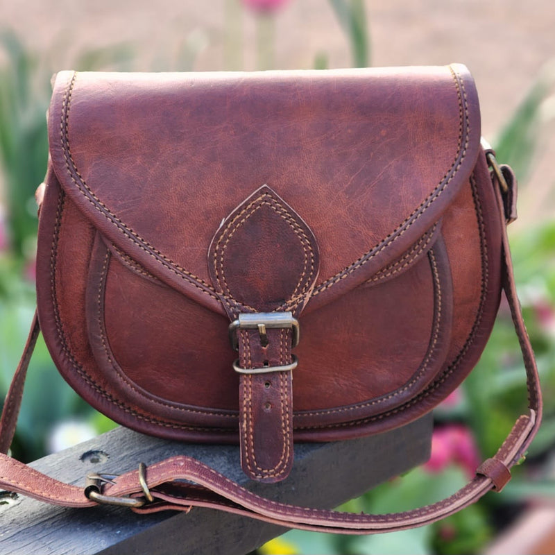 Victoria 9 GT Goat Leather Saddle Bag
