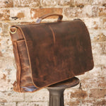Load image into Gallery viewer, STANMORE 16 INCH-BUFFALO-LAPTOP BAG -BROWN
