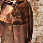 Load image into Gallery viewer, TAZZIE 18INCH-BUFFALO-ROLLTOP-BROWN-BACKPACK
