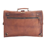 Load image into Gallery viewer, The Big Pommie 16-inch Old School Leather Satchel Bag
