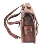 Load image into Gallery viewer, The Big Pommie 16-inch Old School Leather Satchel Bag
