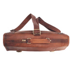 Load image into Gallery viewer, The Big Pommie 16-inch Old School Leather Satchel Bag
