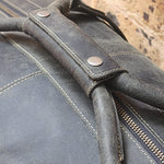 Load image into Gallery viewer, ULURU 50CMM BUFFALO TRAVEL AND GYM DUFFLE BAG - BLACK
