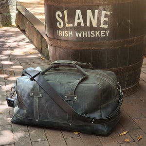 ULURU 50CMM BUFFALO TRAVEL AND GYM DUFFLE BAG - BLACK