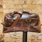 Load image into Gallery viewer, ULURU 50CMM BUFFALO TRAVEL AND GYM DUFFLE BAG - BROWN
